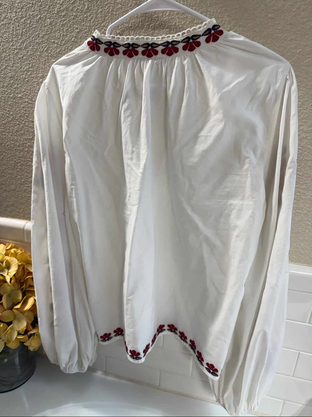 FARM Rio x Anthropologie Blouse. NEW w/o tags . Medium . 100% cotton - Picture 6 of 6
